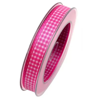 Nastro vichy mm.15 m.20 fucsia