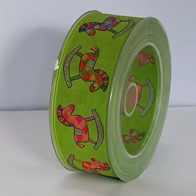 Nastro mm.40 m.25 little fancy verde
