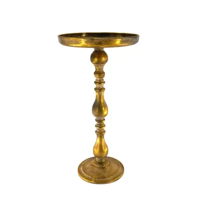 Alzata metallo h.59 oro
