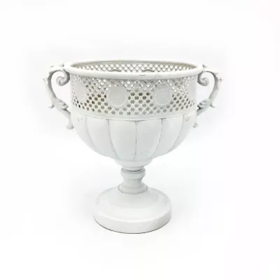 Cb-coppa metallo h.29 bianco