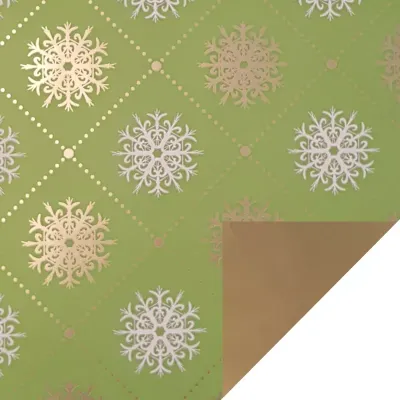 Bobina cp 1x25 fiocco di neve verde