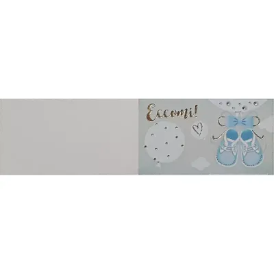 Cartoncino battesimo azzurro (pz.100)