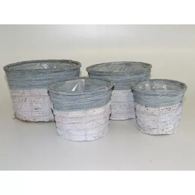 Crd-cachepot tondo d.19 (set 4)