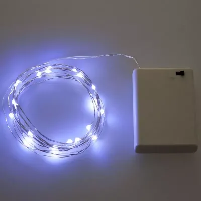 Lb-catena 100 led bianca batteria