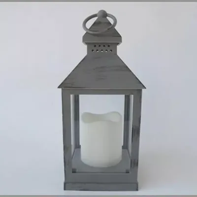 Lanterna led grey/brush 