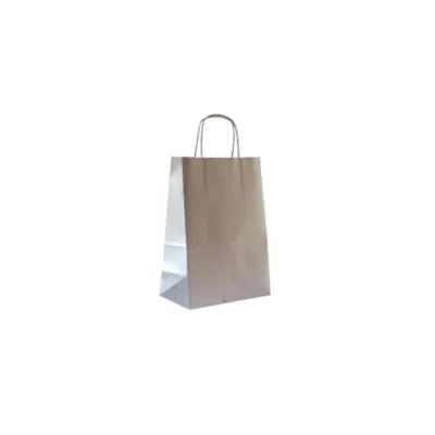 Shopper  16x21 carta met. argento (pz.25)  