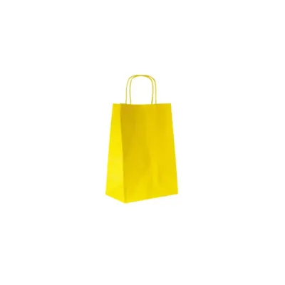 Shopper  22x31 carta col. giallo (pz.25)  