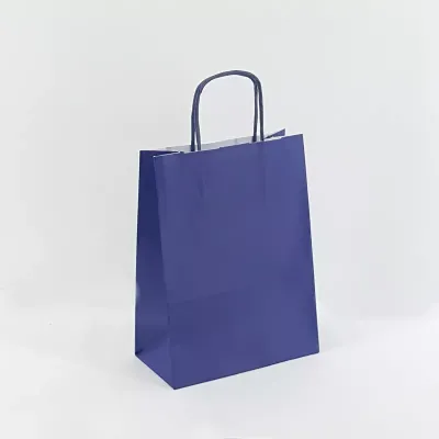 Shopper  26x36 carta col. blu (pz.25)  