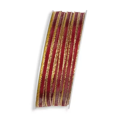Nastro mm.05 m.30 taff.lurex bordeaux
