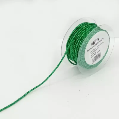 Cordino mm.03 m.25 lurex verde