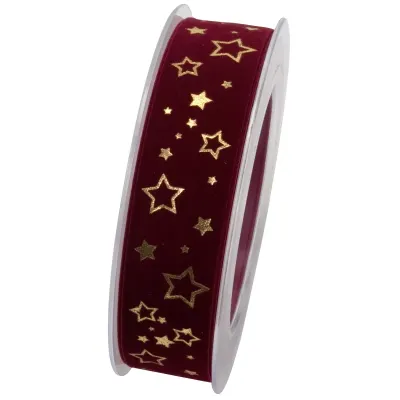Nastro mm.25 m.20 royal star bordeaux