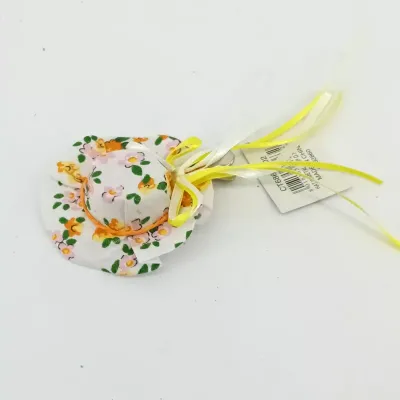 Cappellino clip giallo (pz.12)