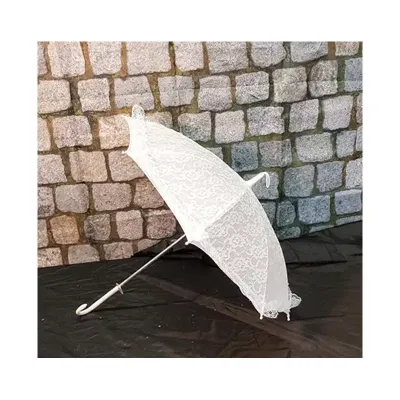 Ombrello pizzo bianco