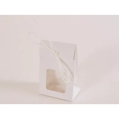 Borsa con finestra 09x06 bianco (pz.10)