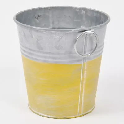 Lc-vaso latta d.12 giallo