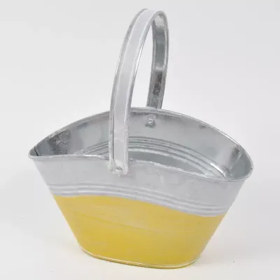 Lc-vaso ovale 21x7 giallo