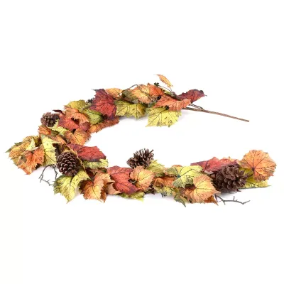 Vite garland con pigne cm.180
