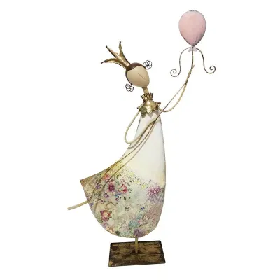 Bambina metallo h.70