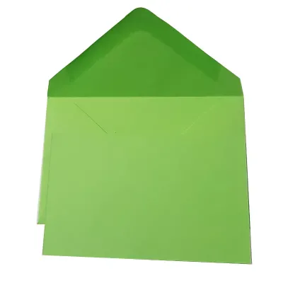Biglietto + busta a 7x11 verde (pz.100)