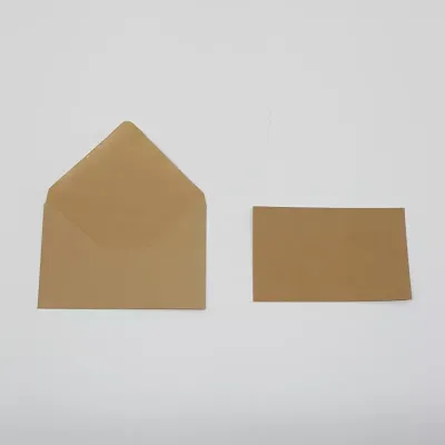 Biglietto + busta a 7x11 avana (pz.100)