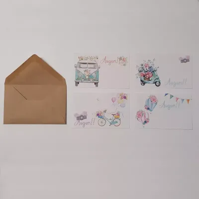 Biglietto + busta b 7x11 veicoli(pz.100)