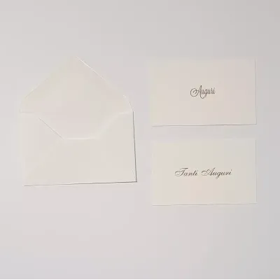 Biglietto + busta b 7x11 auguri (pz.100)