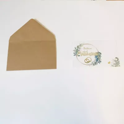 Biglietto + busta b 7x11 matrimonio (pz.100)