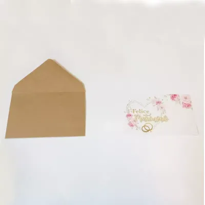 Biglietto + busta b 7x11 matrimonio (pz.100)