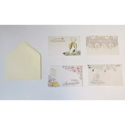 Biglietto + busta b 7x11 anniversario (pz.100)