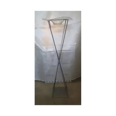 Supporto metallo con piatto 