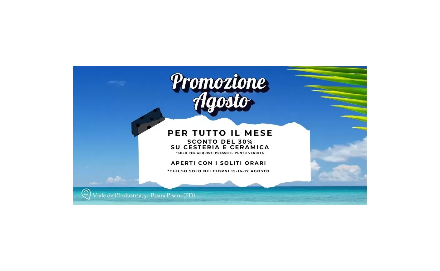 Sconti punto vendita